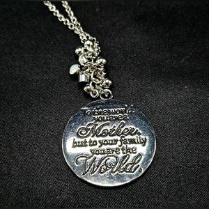 🤍🌹'Maternal Blessing White Silver Necklace Matching Earrings Paparazzi🌹🤍